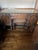 1920s Berkey & Gay Jacobean Revival Burl Walnut Kneehole Desk/Vanity With Glass Top & Stool, Vintage, Maker's Mark For Sale - Image 16 of 16