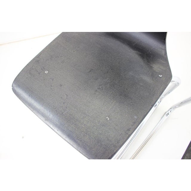 Black Set of Mid-Century Pagwood Chairs attributed to Flototto for Flötotto, 1980 For Sale - Image 8 of 17