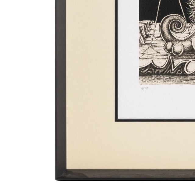 Cruzeiro Seixas, Surrealist Composition, Screenprint For Sale - Image 3 of 6