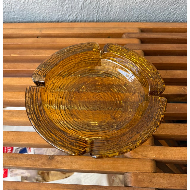 1970s Anchor Hocking Soreno Nesting Ashtray Set, Amber- 3 Pieces For Sale In Los Angeles - Image 6 of 8