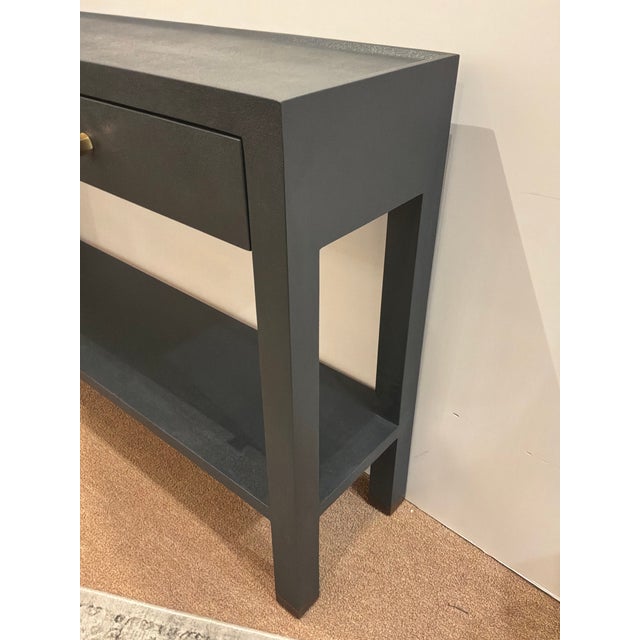 2020s Made Goods Co Jarin Dark Navy Console For Sale - Image 5 of 8