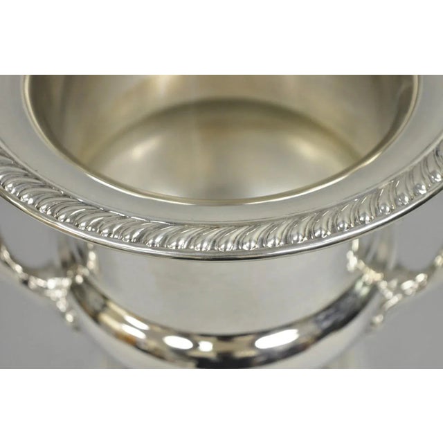 Vintage Silver Plated Trophy Cup Urn Champagne Chiller Ice Bucket by Eales For Sale In Philadelphia - Image 6 of 12