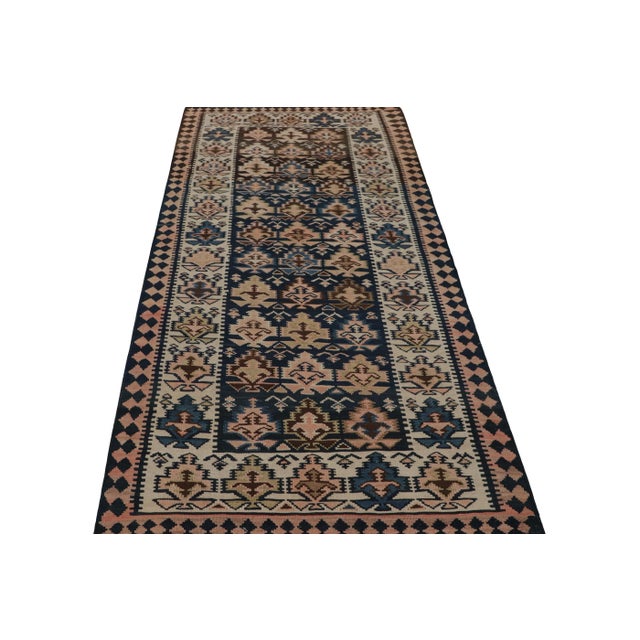 1950s Vintage Afghan Tribal Kilim Rug, With Geometric Patterns, From Rug & Kilim For Sale - Image 5 of 7