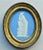 Antique 18th century Wedgwood style jasperware plaque of Melpomene, the Muse of Tragedy, by Adams & Co. Presented in...