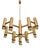 Geometric Brass Chandelier by Gaetano Sciolari for Boulanger, 1970 For Sale