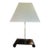 Vintage Toyo Japan Black Lacquer Waterfall Table Lamp For Sale