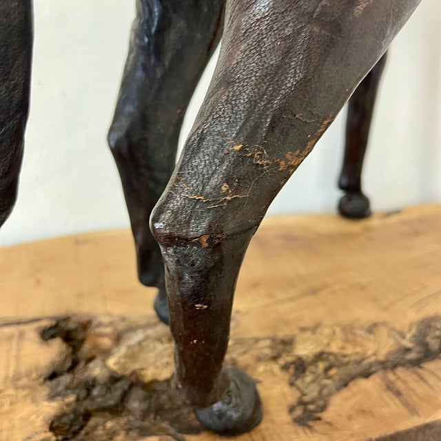 Victorian Leather Horse Sculpture, Late 19th Century For Sale - Image 14 of 18