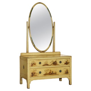 Vintage Chinese Dressing Table with Mirror For Sale