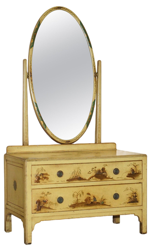 Vintage Chinese Dressing Table with Mirror