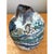 Hand-crafted in glazed ceramic, this vintage studio pottery vessel features a striking abstract silhouette defined by...