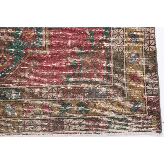 Vintage Natural Faded Rug For Sale - Image 11 of 18