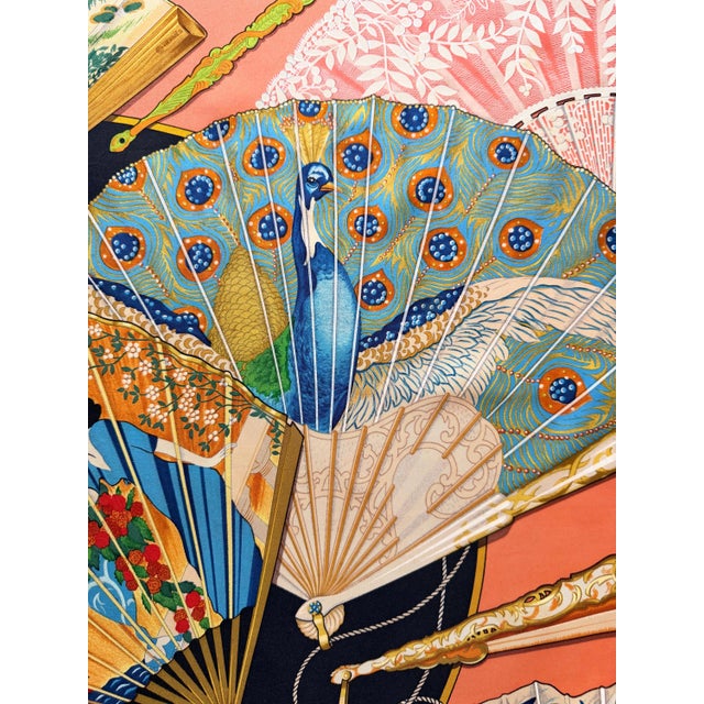 HERMES BRISE de CHARME silk scarf designed by abadie Julie 1993 For Sale - Image 10 of 15