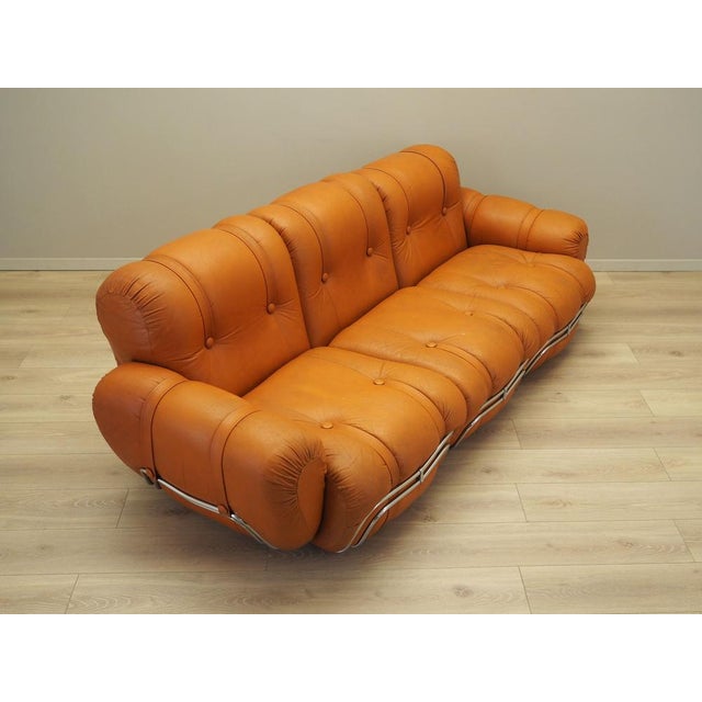 Vintage Spage Age Orange Sofa, 1960s For Sale - Image 9 of 18