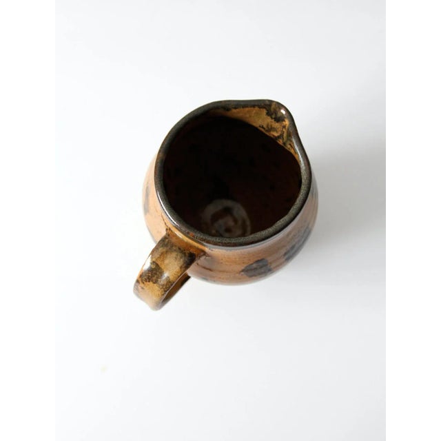 Vintage Studio Pottery Pitcher Circa 1992 For Sale - Image 9 of 11
