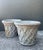 Late 20th Century Vintage Cast Concrete Trellis Planters - A Pair For Sale - Image 5 of 12