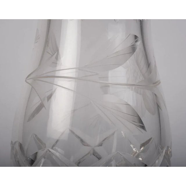 White Mid-Century Danish Crystal Vase, 1960s For Sale - Image 8 of 9