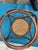 Mid-Century Modern Vintage Thonet Style Bentwood and Cane Ottoman For Sale - Image 3 of 7