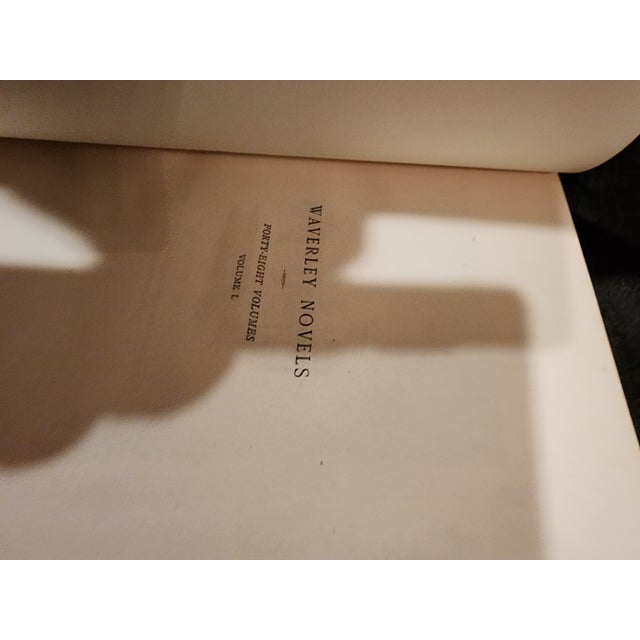 Late 19th Century Antique Leather Bound Waverly Novels For Sale - Image 5 of 12