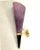 Metal Purple Murano Glass Sconces, Signed Mila Schon Italy 1970s For Sale - Image 7 of 12