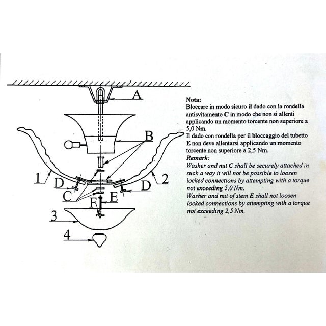 Golden Murano Glass Flush Mount from Barovier & Toso, Italy For Sale - Image 14 of 16