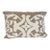 Natural Linen Appliqué Lumbar Pillow – European Style Decorative Accent Cushion For Sale