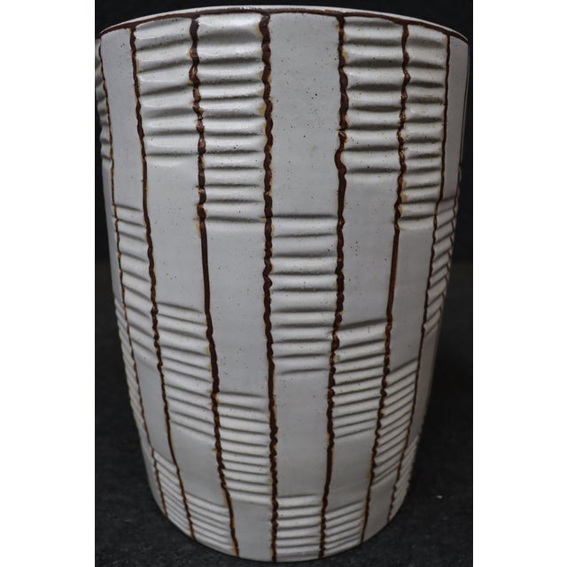 Mic Century Modern Geometric Stool For Sale In Philadelphia - Image 6 of 7
