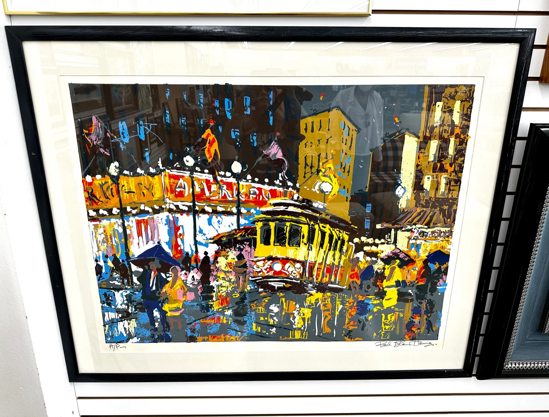 Original Paul Blaine Henrie Cityscape Serigraph on Paper A/P
