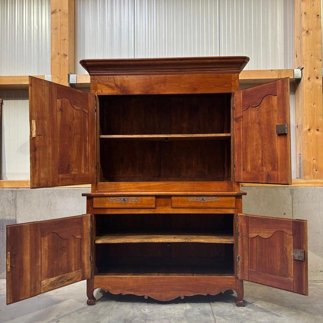 Antique Cabinet in Cherrywood, 1750s For Sale - Image 15 of 18