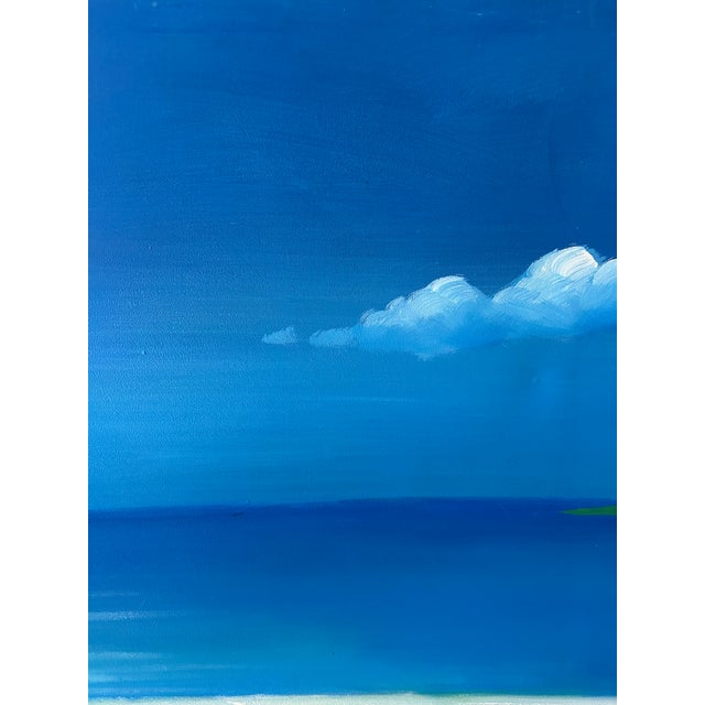 "White Umbrella" Double Canvas Painting, a Pair For Sale In West Palm - Image 6 of 10