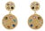 Celestial Harmony Multi Gemstone Gold Earrings, A Pair For Sale