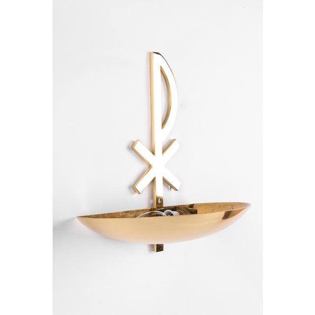 Vintage Austrian Wall Lamp in Brass, 1960s For Sale - Image 12 of 18