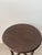 Tan Small Vintage Round Woode Side Table with Turned Legs, 1950s For Sale - Image 8 of 9