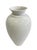 Traditional White Ceramic Global Views Vase For Sale - Image 3 of 4
