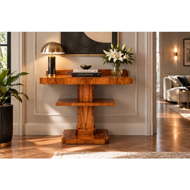 Art Deco Console Table, Poland, 1950s For Sale - Image 10 of 10