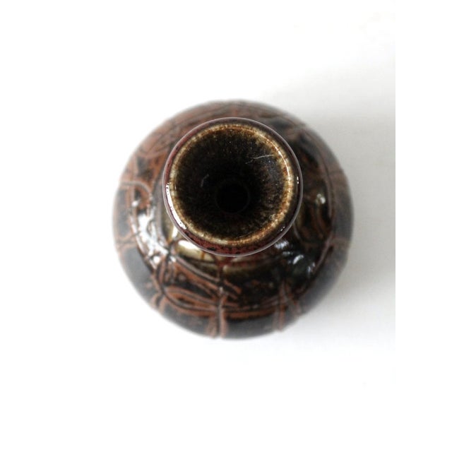 Contemporary Vintage Studio Pottery Vase For Sale - Image 3 of 9