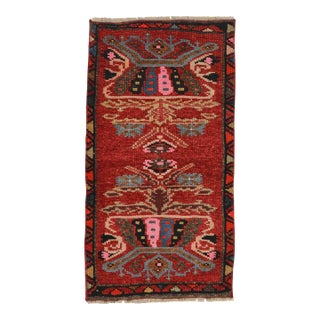 Mini Decorative Vintage Rug For Sale