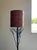 Tree-Like Welded Iron Floor Lamp With Woven Wood Shade For Sale - Image 6 of 17