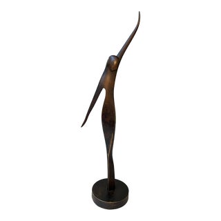 Riccardo Scarpa, France, Early 20th Century Modern Figurative Bronze Female Sculpture For Sale