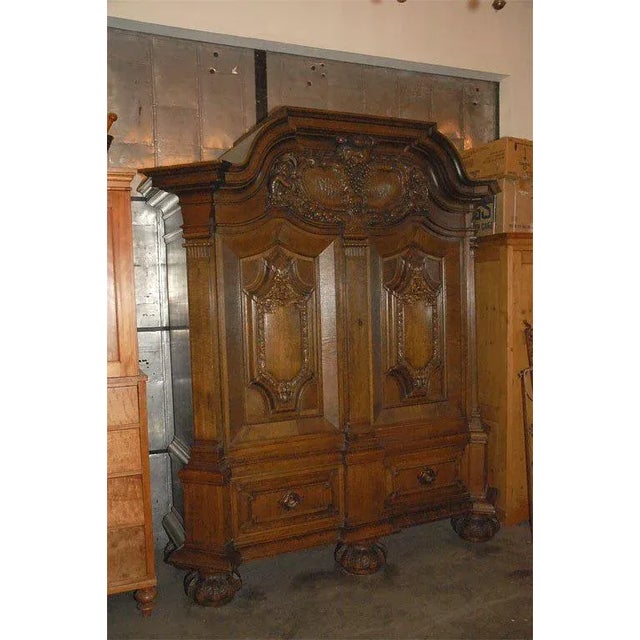 Traditional 1910s Cushion Kas Two Door Cabinet For Sale - Image 3 of 3