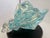 1980s Vintage Hand-Blown Italian Glass Conch Shell Sculpture – Blue Swirl Aventurine Art For Sale - Image 5 of 16
