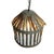 Mid 20th Century Vintage Farmhouse Industrial Iron Basket Cage Pendant Light For Sale - Image 5 of 7