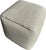 Contemporary Woven Soft Leather Otter Stool For Sale - Image 3 of 7