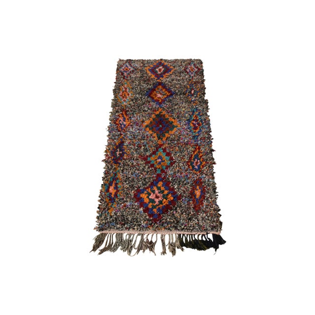 A 3x7 vintage Berber style Moroccan runner from the 1950s joining Rug & Kilim’s Antique & Vintage collection. Hand-knotted...