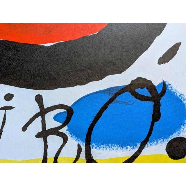 1970s Joan Miro, Abstraction in Colors, Signed Color Lithograph, 1970s For Sale - Image 5 of 9