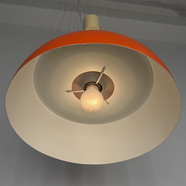 Orange Space Age UFO Cascade Lamp in Aluminum from Temde, 1970s For Sale - Image 8 of 9