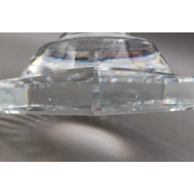 Vintage Waterford Ireland Master Cutter Collection Footed Crystal Vase For Sale - Image 10 of 10