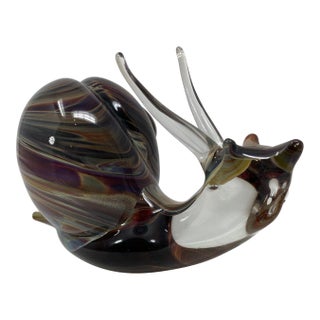 Murano Glass Snail For Sale