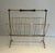 in the Style of Cesare Lacca, Brass and Wood Folding Magazine Rack, Italian, cir For Sale - Image 6 of 13