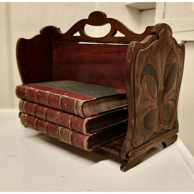 Marquetry Occasional Book Tidy, 1920 For Sale - Image 3 of 8