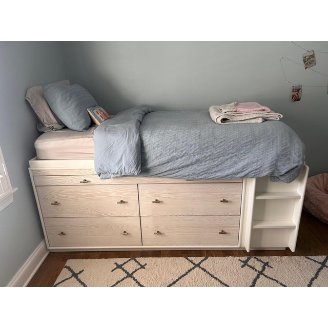 Pottery Barn West Elm X PBT Modernist Captain's Bed For Sale - Image 4 of 4
